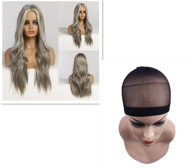 European and American female long curly wigs European and American female long curly wigs